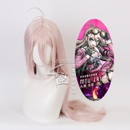 Misscoo Miu Iruma Cosplay Wig Miu Iruma Wig Anime DanganRonpa Long Pink Heat Resistant Synthetic Hai
