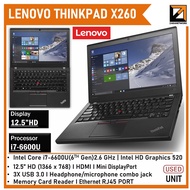 Lenovo ThinkPad  X280 / X250 / X260 / X270  CORE i5 (5th/6th/7th/8th GEN)12.5 "inch Dispaly UP TO 1T