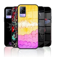 Glass Casing for VIVO V21E 4G V21 4g v2066 V21 5g V21s 5g Shockproof Case Tempered Glass Back & Soft