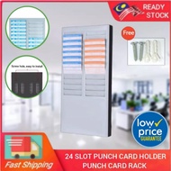 Punch Card Rack | Punch Card Holder丨24slot Punch Card Holder * PVC Material