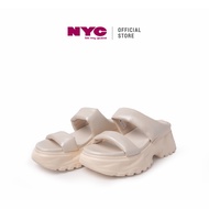 NYC Ladies Joelynne Casual Slip-On Wedges -N82406-CV01SV-0-WHITE