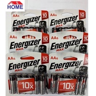 [Bundles Deal] 6 x Energizer Max AA /AAA Alkaline Batteries (6pcs per pack)