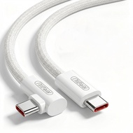 NNBILI 100W Elbow 90° USB C to Type C Fast Charging Cord USB A to Type C Data Cable For Huawei Samsu