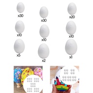 [szlztmy2mg] Foam Eggs, Easter Eggs, White Blank Smooth Art Eggs, Styrofoam Eggs for Holidays, Home 