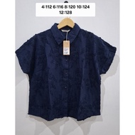 ET CETERA EYELET BLOUSE SHORT-SLEEVEDWanita