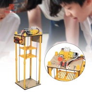 HILABEE Electric Elevator Model Elevator Electric Elevator DIY Kits Hand-eye Coordination Kids Physi