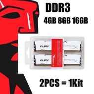 ชุดหน่วยความจำตั้งโต๊ะ DDR3 8G 16G 4G 2X4GB (2X8GB) หน่วยความจำ1866MHz 1600MHz 1333MHz เดสก์ท็อปแรม PC3-12800 PC3-14900 1.5V DIMM HyperX PC หน่วยความจำ-สีขาว