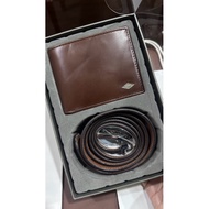 fossil wallet and belt sets