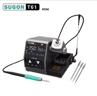 SUGON T61 สถานีบัดกรี 400W หัวแร้ง C470ขนาดใหญ่ข้อต่อบัดกรีเชื่อม Rework Station