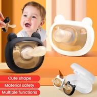 Cutie Baby Shop Silicone Pacifier Chain for NewBorns Day & Night Soother with Cartoon Clip