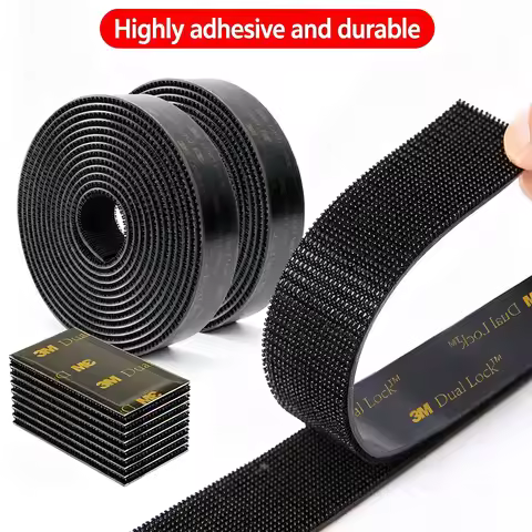 3M Dual Lock Mushroom Self-Adhesive Tape, Heavy Duty Interlocking Fastener, Waterproof Reusable No R