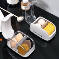 Anti-dust Organizing Box Beauty Compartment Storage Powder Egg Desktop Cover Powder Puff 7et Storage