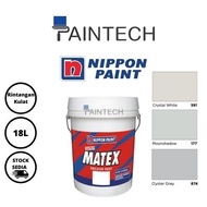 Nippon Super Matex Grey Paint (Interior Acrylic Emulsion Paint) Cat Dinding / Ceiling - 18L