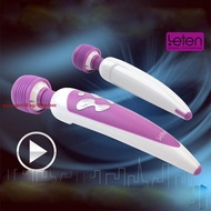 Leten USB Charge Waterproof AV Vibrator Pulse Wand Massager Sex Products Import Strong Motor Sex Toy