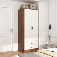 【lulumall.my】 Wooden Wardrobe / Almari Baju / Bedroom Concept (2 Door &amp; 4 Door)