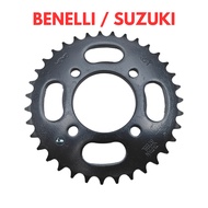 REAR SPROCKET 428 35T 36T 37T REAR SPOCKET 428 BENELLI RFS 150 RFS 150I R18 R18I GPX LG150 SUZUKI TX