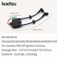 KOETSU Ignition Coil Assy 6F6-85530-01 for Yamaha 2-Stroke 40HP Outboard Motor, Boat Engine Replacem