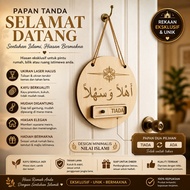 Papan Open Close Custom Kayu | Sign Kedai Buka Tutup | Hanging Door Sign