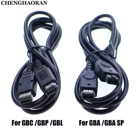 2PCS For Gameboy GBC GBP GBL GBA SP GBASP Game Console 1.2m 2-player Line Online Link Connect Cable 