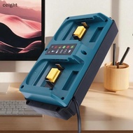 [ceight] For Makita 18-20V  Rechargeable Portable Mini Dual Ports Charger BL1860B BL1850B BL1830 BL1