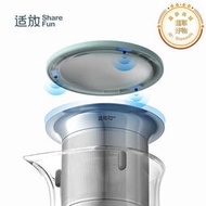 適放磁吸泡茶壺雙層玻璃防燙茶水分離家用懶人茶具高端泡茶神器