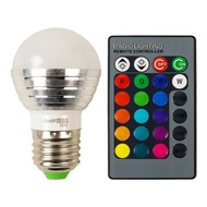 3w 16 Color E27 RGB LED Bulb with Remote Control