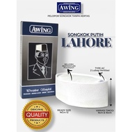 AWING White Awing Lahore Songkok Cap White Awing Cap/ Original