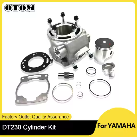 Motorcycle 2 Stroke Cylinder Kit 66.8mm Cylinder Block Piston Gasket Piston Ring For YAMAHA DT230 Lo