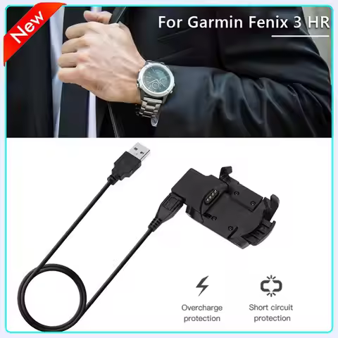 For Garmin Fenix Fenix 3/Fenix 3 HR/Fenix 3 Sapphire/Quatix 3/Tactix Bravo Sport Watch Charger USB D