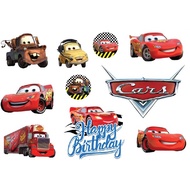 CARS MCQUEEN cake topper cupcake topper deco paper birthday topper kek hari jadi
