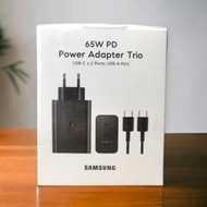 CHARGER SAMSUNG 65W | ADAPTOR | KABEL CHARGER SAMSUNG 2 USB C + 1 USB