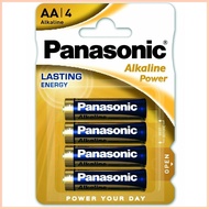 ◊ ◆ ✙ Panasonic Alkaline Power (4 pcs) Battery AA AAA Double A Triple A Alkaline 1.5V Batteries LR6