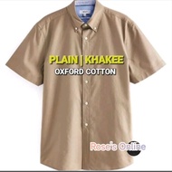[S-4XL] Kemeja LelakiPlain Men Shirt Formal Men's Lengen Pendek (No Logo) Cotton