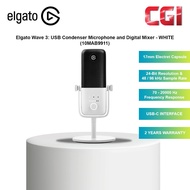 Elgato Wave:3 USB Premium Microphone and Digital Mixing Solution (White) - 10MAB9911