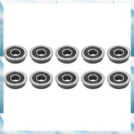 [G V W E] 10Pcs F695- Bearing 5X13X4mm Flanged Miniature Deep Groove Ball Bearings F695RS for   2/3 
