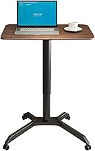 Lectern Podium Stand Ergonomic Sit-Stand Laptop Desk with Wheels Adjustable Height Portable Floor Stand Sturdy Elegant (C Height 68) (C Height 68)