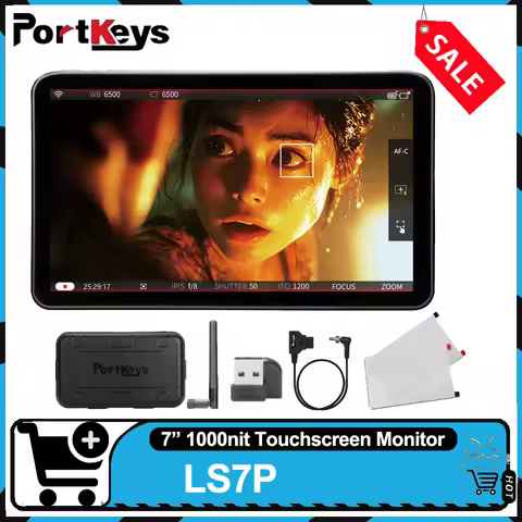 PORTKEYS LS7P 7-inch HDMI/SDI Wireless Camera Control Monitor 1000nits Professional Monitoring Tools