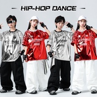 Children's Performance Costume hiphop Hip-hop Children's Clothing Bright Leather Children's Trendy C
