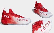 9527 ADIDAS DAME 7 EXTPLY  "R.C.O.T.A" 紅 籃球鞋 GV9869