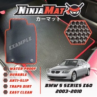 𝗡𝗶𝗻𝗷𝗮𝗠𝗮𝘁 BMW 5 Series E60 2003-2010 Car Floor Mat and Carpet