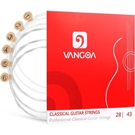 Vangoa Classical Guitar Strings, Nylon Guitar String Set for Classical Guitar, Replacement 6 Guitar 