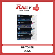 [ORIGINAL] HP Toner 206A Black Cyan Magenta Yellow / W2110A W2111A W2112A W2113A