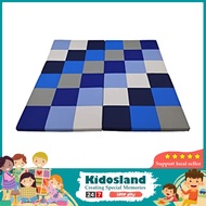 [sgseller] FDP Softscape Playtime Space Saver 4-Section Folding Activity Mat for Infants and Toddlers, Tummy Time for Ba