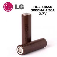 ORIGINAL BATTERY LG HG2 FOR POD/VAPE 18650 3000mAh BARANG PADU BARANG BAIK