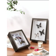 ✔NEW STOCK✔ 3cm/5cm/7.5cm Depth 3D Wood Frame DIY Handcraft Decoration Hollow Blind Box Photo Frame 