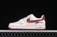 Nike Air Force 1'07 Low 米白酒紅 空軍一號低幫休閑板鞋 XL1982-336