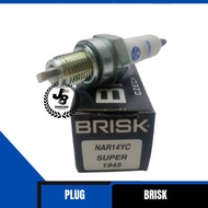 BRISK N14YC COPPER RACING SPARK PLUG FOR SUZUKI V100 RC80 BEST TRS, YAMAHA Y100 SPORT SS 110, RXS  N