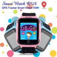 Q528 GPS Watch Tracker For Children Kids With Camera Flashlight 1.44 Inch Screen Smart Watch Phone Two-way Talk SOS Alarm