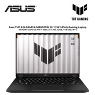 Asus TUF A14 FA401K-MRG025W 14" 2.5K 165Hz Gaming Laptop ( NVIDIA® GeForce RTX™ 5060, AI 7 350, 32GB