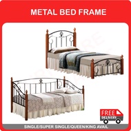 Furniture Specialist WOODED AND METAL ORDINGRY BED FRAME/WOODED AND METAL DAY BED FRAME